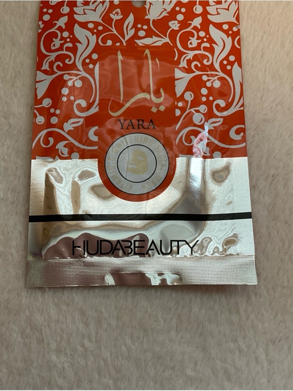Ara Orange & Silver Facial Mask Sachet